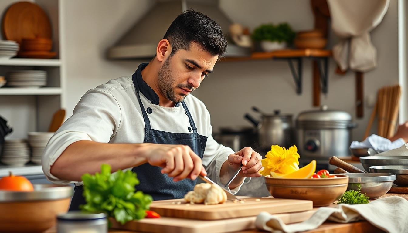 Fresh ingredients for healthy home cooking